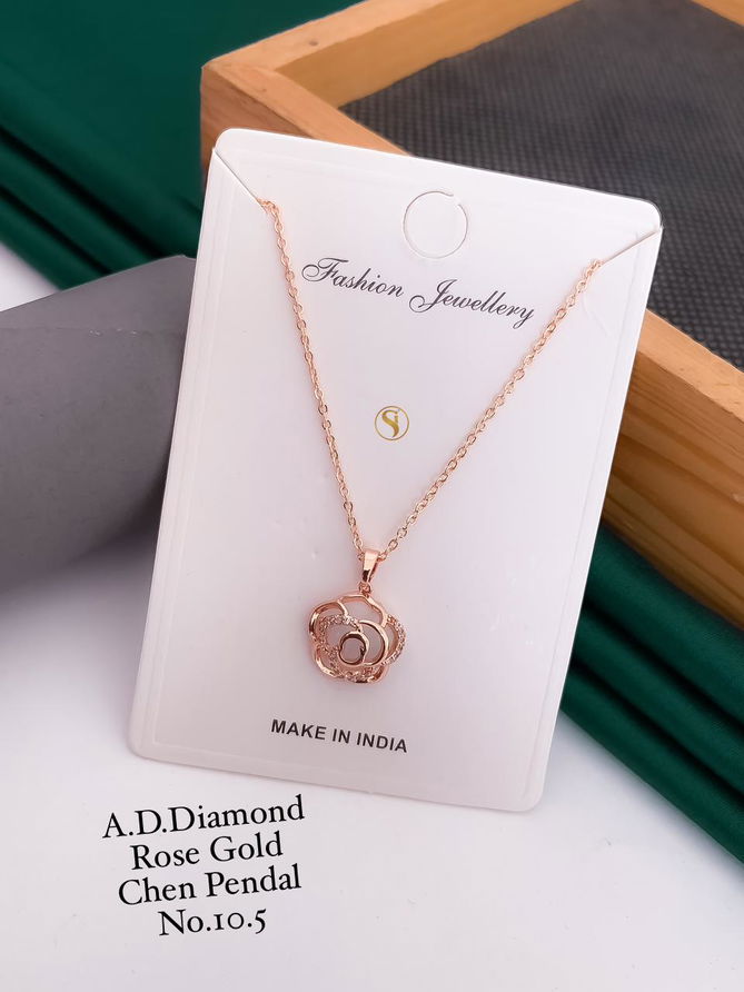 AD Diamond Designer Chain Pendant Set 3 Wholesale Manufacturers
